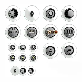 Switches sockets thpg bakelite glass covering